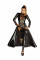 Платье-плащ с мокрым эффектом Noir Handmade F128C Powerwetlook gown coat, S, Noir Handmade (Польща) - IntimLand