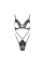 Боди-монокини с открытой грудью Passion DIABOLINA BODY S/M, black, Passion (Польша) - IntimLand