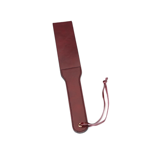 Двусторонний паддл Liebe Seele Wine Red Spanking Paddle, натуральная кожа, Liebe Seele - IntimLand
