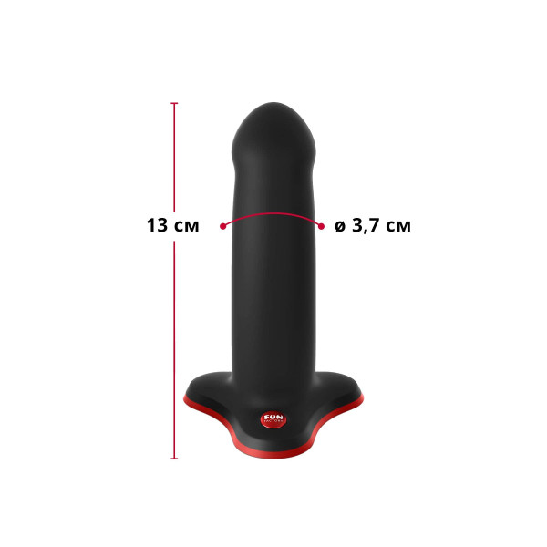 Фаллоимитатор Fun Factory AMOR, черный, длина 14,6 см, диаметр 3,7 см, изогнутый, Fun Factory (Германия) - IntimLand