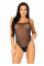 Эротическое боди Leg Avenue Cami bodysuit with thong Black XL, на бретелях, Leg Avenue (США) - IntimLand