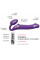 Безремневой страпон с вибрацией Strap-On-Me Vibrating Violet L, диам. 3,7см, пульт ДУ, регулируемый, Strap-On-Me (Франция) - IntimLand