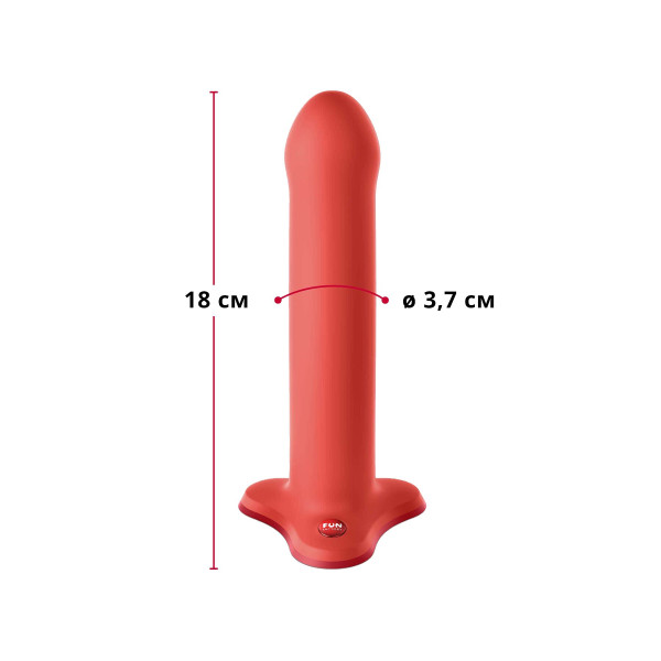 Фаллоимитатор Fun Factory MAGNUM, оранжевый, очень гибкий, длина 18,3 см, диаметр 3,7 см, Fun Factory (Германия) - IntimLand