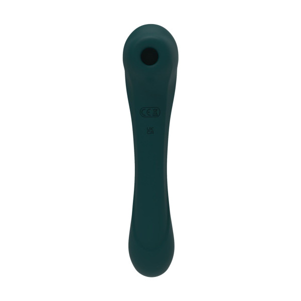 Вибратор и вакуумный клиторальный стимулятор 2-в-1 Alive Quiver Teal обновленная модель, Alive (Іспанія) - IntimLand