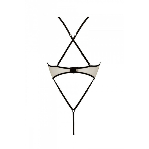 Боди с доступом Passion CHIKA BODY S/M, cream, Passion (Польша) - IntimLand