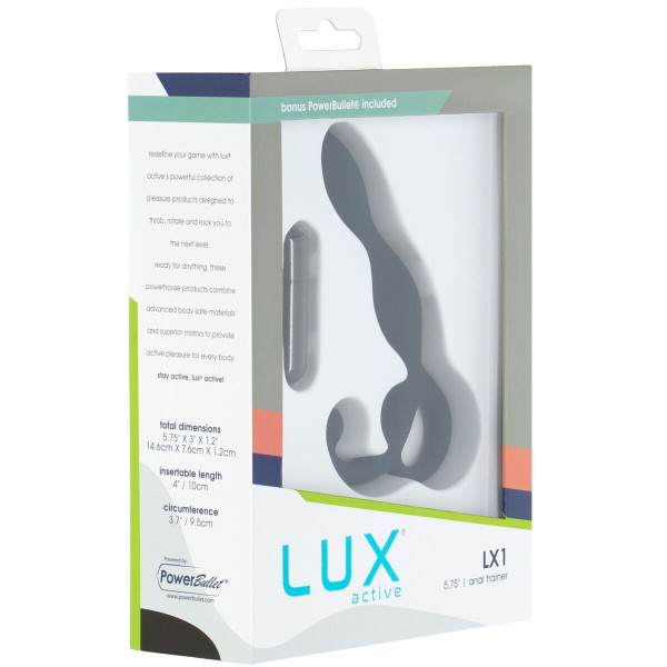 Массажер простаты Lux Active LX1 Anal Trainer 5.75″, Dark Blue, вибропуля в комплекте, LUX Active (Канада) - IntimLand