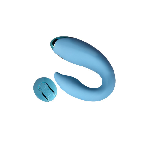 Вибратор для пар FairyGasm PleasureBerry blue, зарядный кейс, пульт ДУ, FairyGasm (Польща) - IntimLand