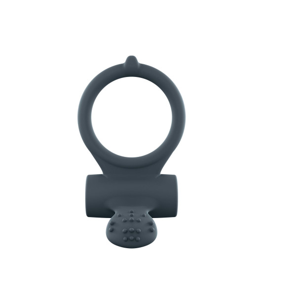 Эрекционное кольцо Dorcel Power Clit Plus с вибрацией, перезаряжаемое, с язычком со щеточкой, Dorcel (Франція) - IntimLand