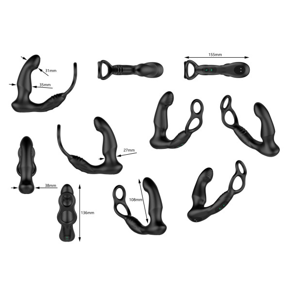 Стимулятор простаты Nexus SIMUL8 Wave Edition с эрекционным кольцом, Nexus (Великобританія) - IntimLand