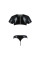 Комплект чоловічої білизни під латекс Passion 057 SET PETER L/XL Black, кроп-топ, стринги