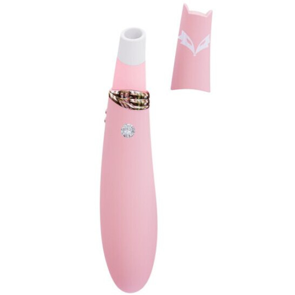Вакуумный стимулятор с вибрацией CuteVibe Foxy Pink, CuteVibe (Китай) - IntimLand