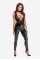 Комбинезон Noir Handmade F298 Libido Deep-V catsuit with collar and pearl chain - L, Noir Handmade (Польща) - IntimLand