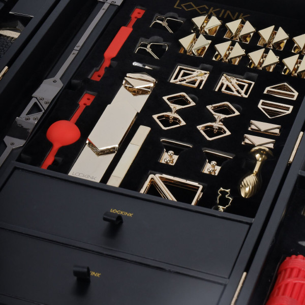 БДСМ-набор LOCKINK All-in-1 BDSM Play Kit - Crocodile Leather, LOCKINK - IntimLand