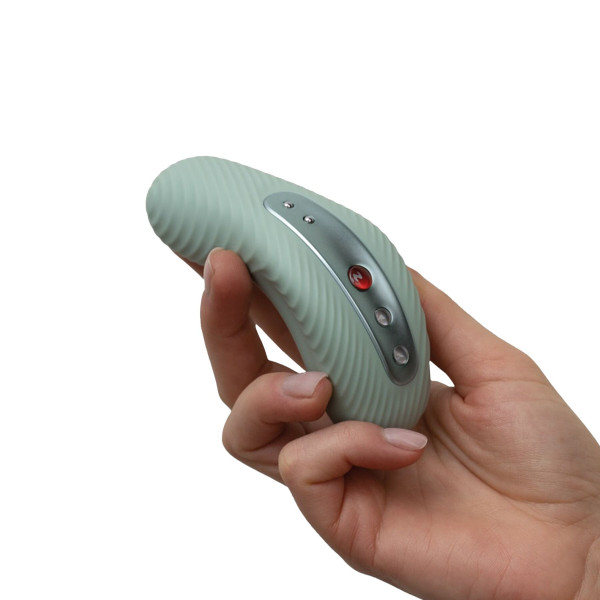 Накладной вибратор Fun Factory LAYA III sage green, эффект постукивания пальцем, Fun Factory (Германия) - IntimLand