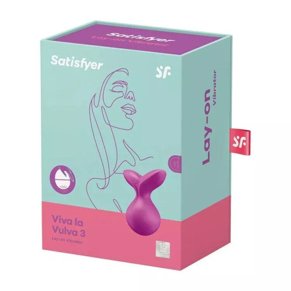 Мини-вибромассажер Satisfyer Viva la Vulva 3 Violet, Satisfyer (Германия) - IntimLand