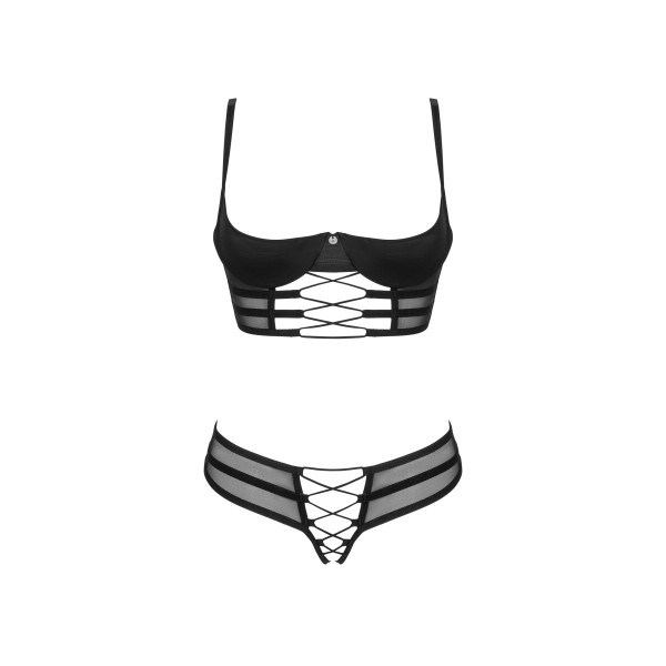 Комплект Obsessive Roxelia 2-pcs crotchless set M/L, Obsessive (Польща) - IntimLand