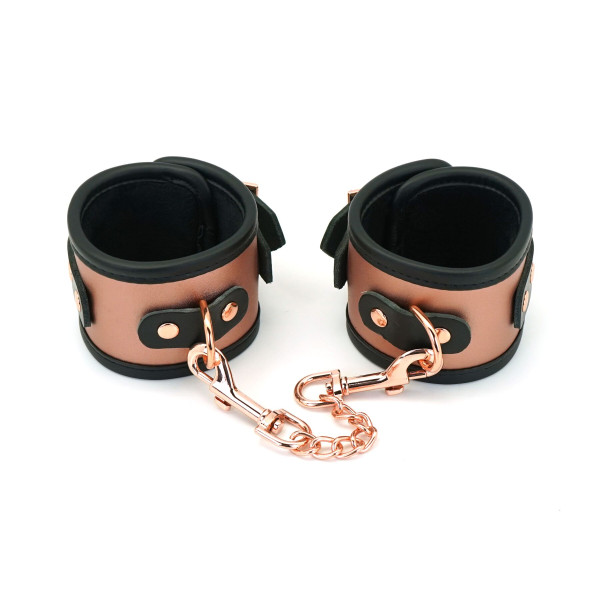 Наручники Liebe Seele Rose Gold Memory Wrist Cuff, натуральная кожа, розовое золото, Liebe Seele - IntimLand