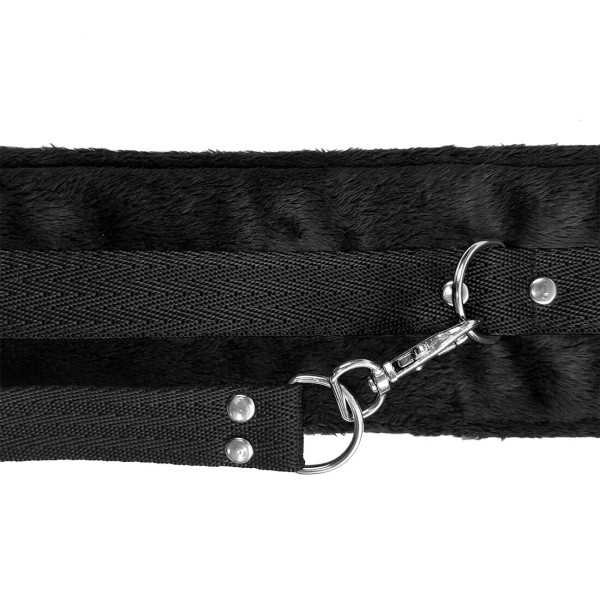 Набор ошейник с поводком и маска Art of Sex – Soft Touch Light, черный, Art of Sex (Украина) - IntimLand