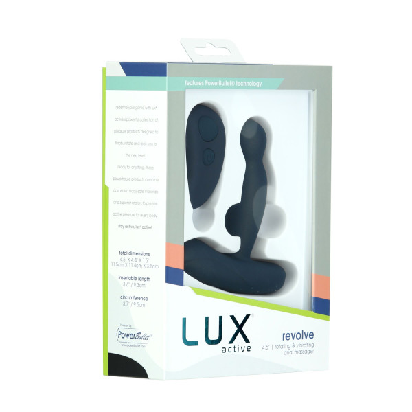 Массажер простаты с ротацией и вибрацией Lux Active Revolve, пульт ДУ, LUX Active (Канада) - IntimLand