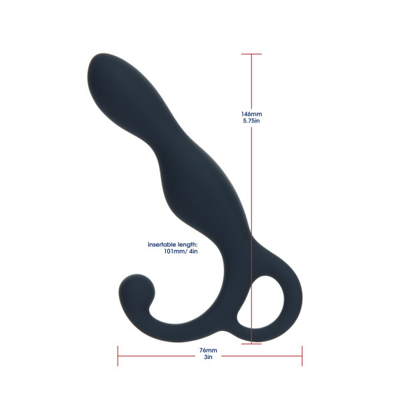 Массажер простаты Lux Active LX1 Anal Trainer 5.75″, Dark Blue, вибропуля в комплекте, LUX Active (Канада) - IntimLand