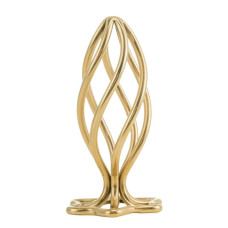 Анальная пробка LOCKINK SEVANDA Hollow Spiral Golden Metal Anal Plug - L size