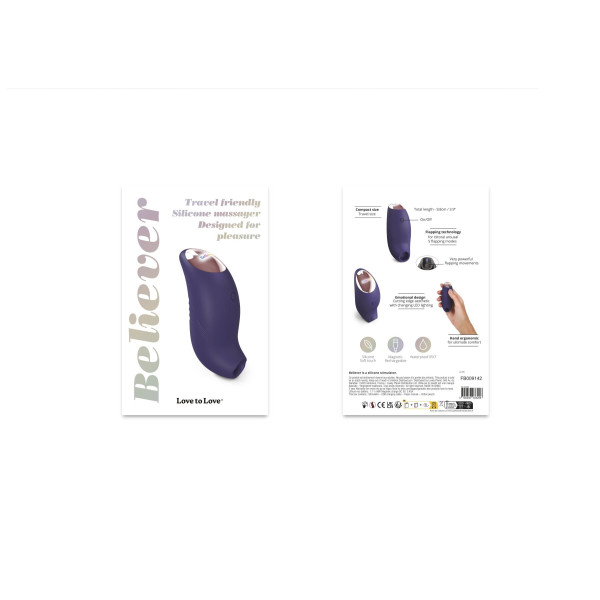 Вакуумный клиторальный стимулятор Love To Love BELIEVER – MIDNIGHT INDIGO, Love To Love (Франция) - IntimLand