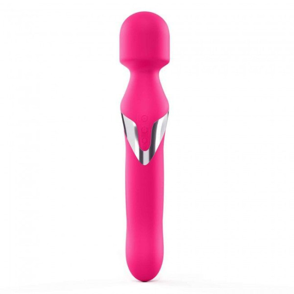 Вибромассажер 2в1 Dorcel Dual Orgasms Magenta классический массажер и вибратор с жемчужным массажем, Dorcel (Франция) - IntimLand