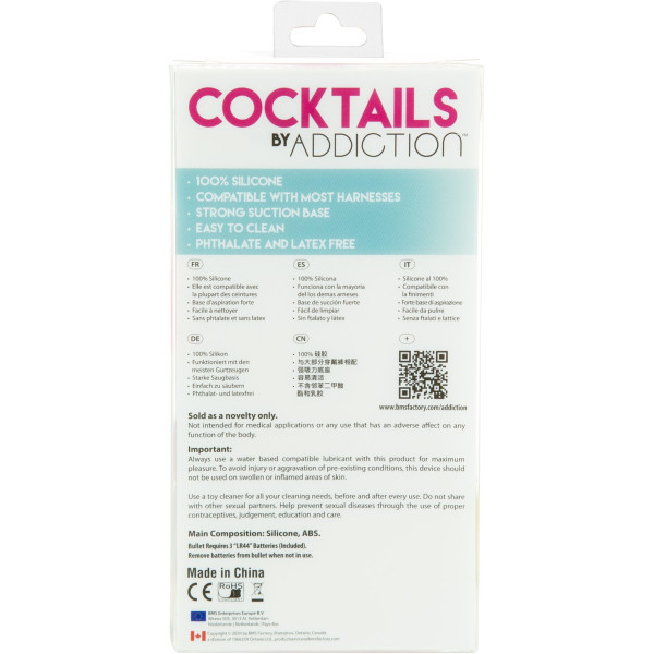 Фаллоимитатор на присоске Cocktails by Addiction – Mint Mojito, ADDICTION (Канада) - IntimLand