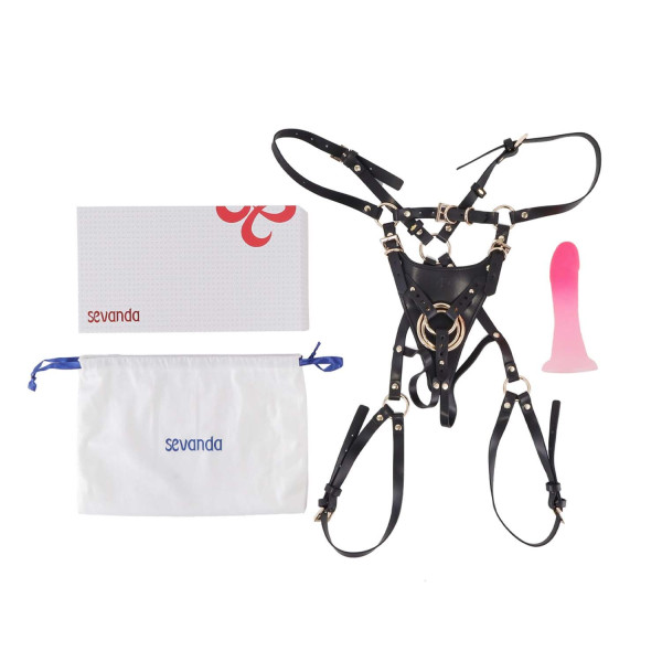 Страпон LOCKINK SEVANDA Queen Sheba Strapon - Pink Dildo, LOCKINK (Китай) - IntimLand