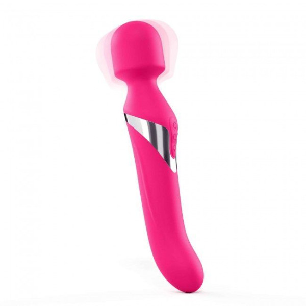 Вибромассажер 2в1 Dorcel Dual Orgasms Magenta классический массажер и вибратор с жемчужным массажем, Dorcel (Франция) - IntimLand