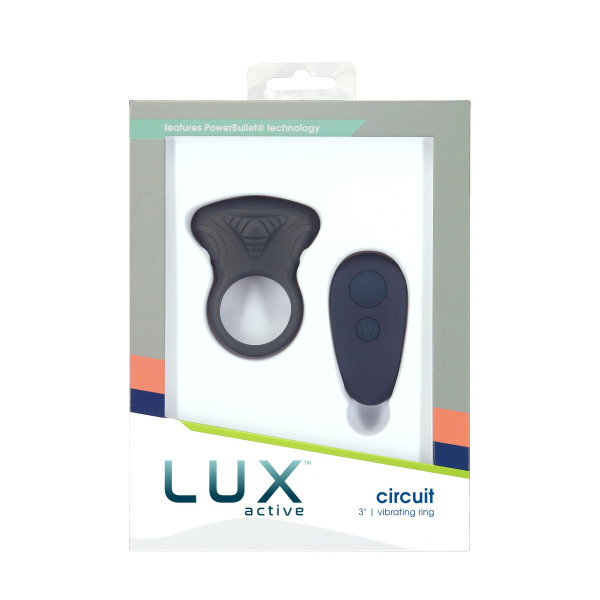 Эрекционное виброкольцо Lux Active Circuit Vibrating Cock Ring, пульт ДУ, 7 режимов вибрации, LUX Active (Канада) - IntimLand