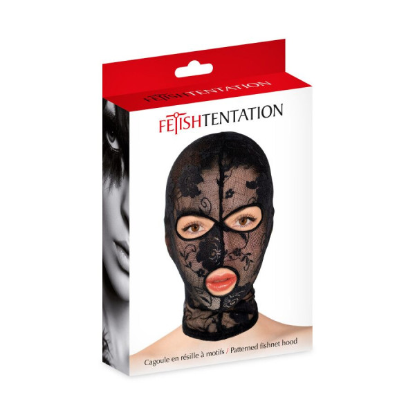 Капюшон для БДСМ Fetish Tentation Patterned fishnet hood, Fetish Tentation (Франция) - IntimLand