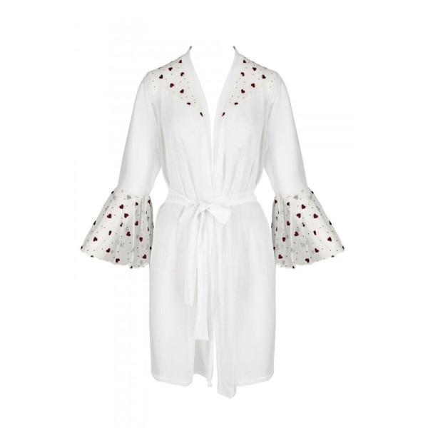 Воздушный пеньюар Passion LOVELIA PEIGNOIR S/M, white, Passion (Польша) - IntimLand
