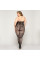 Кружевной бодистокинг JSY «Горячая Хейли» Plus Size, Black, халтер, имитация чулков, открытый доступ, JSY (Китай) - IntimLand