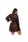 Пеньюар Passion AMBERLY PEIGNOIR 4XL/5XL, black, ажурные декольте и манжеты, широкие рукава, Passion (Польша) - IntimLand