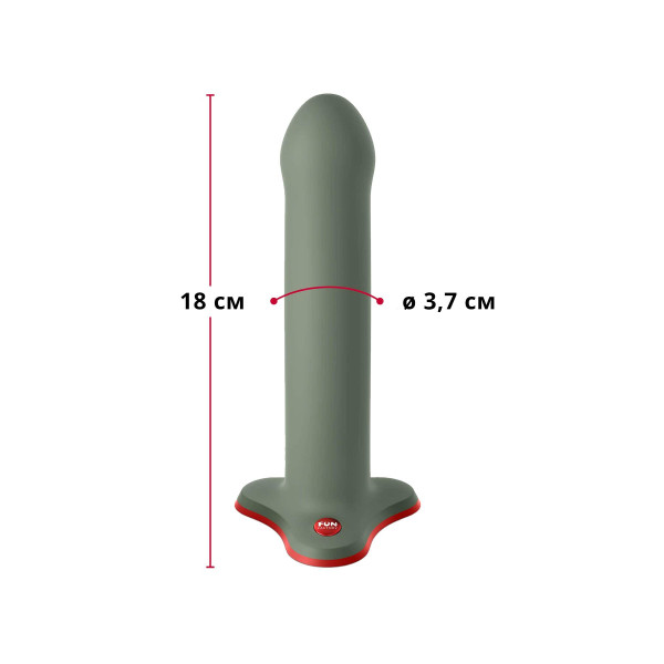 Фаллоимитатор Fun Factory MAGNUM, оливковый, очень гибкий, длина 18,3 см, диаметр 3,7 см, Fun Factory (Германия) - IntimLand