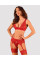 Комплект белья Obsessive Lacelove cupless 3-pcs set XL/2XL Red, бюстгальтер, стринги, пояс для чулок, Obsessive (Польща) - IntimLand