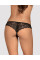 Кружевные танга с доступом Obsessive Contica crothchles thong S/M, черные, Obsessive (Польща) - IntimLand