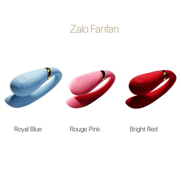 Смартвибратор для пар Zalo — Fanfan Royal Blue, Zalo (США) - IntimLand