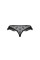 Трусики з оборками Passion Exclusive DONIA THONG XXL/XXXL, black