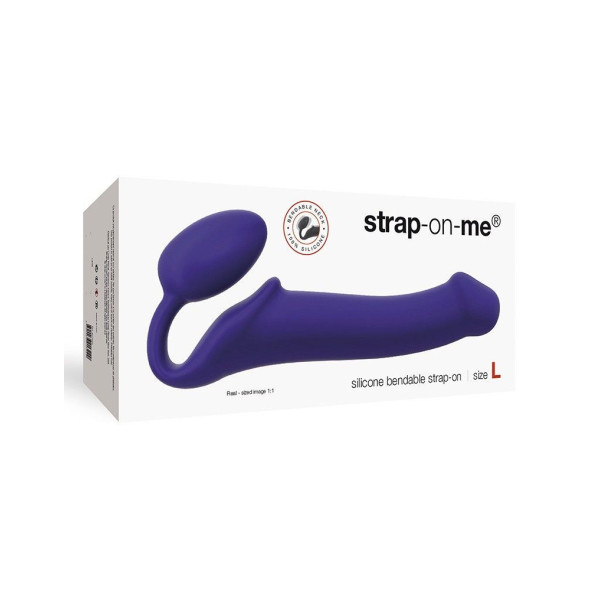 Безремневой страпон Strap-On-Me Violet L, полностью регулируемый, диаметр 3,7см, Strap-On-Me (Франция) - IntimLand