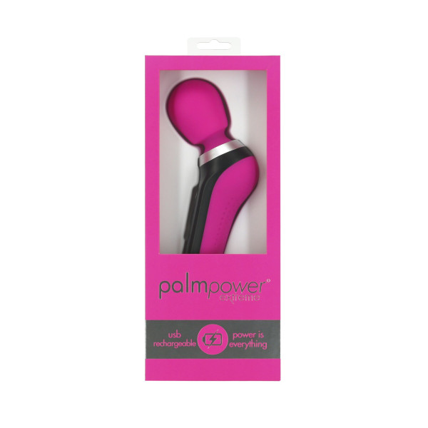 Мощный вибромассажер PalmPower Extreme - Pink, 7 режимов, гибкая головка, перезаряжаемый, PalmPower (Канада) - IntimLand