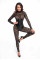 Комбинезон Noir Handmade F299 Enigma lace catsuit with underbust bodice - 3XL