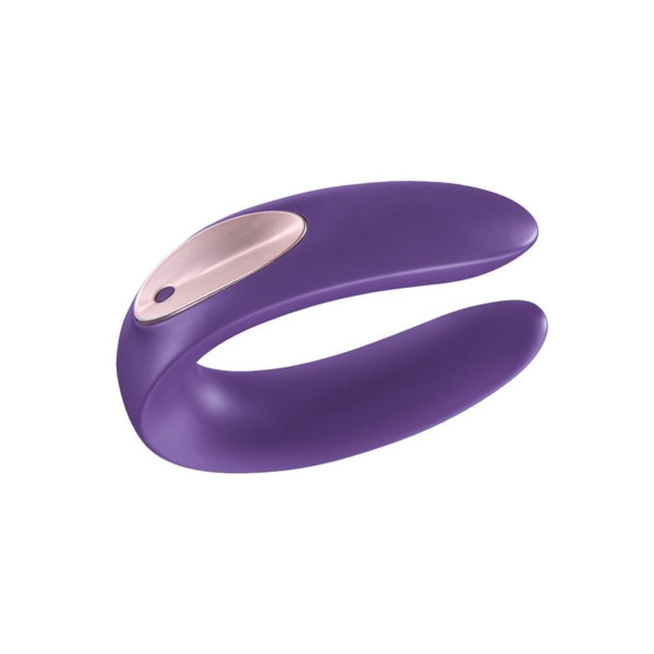 Вибратор для пар Satisfyer Double Plus Remote с пультом ДУ и двумя моторчиками, Satisfyer (Германия) - IntimLand