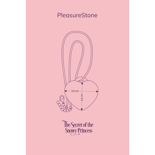 Мини-вибратор «Сердечко» FairyGasm PleasureStone green, 9 режимов, на шнурке, FairyGasm (Польща) - IntimLand