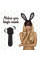 Мини-вибратор FeelzToys Mister Bunny Black с двумя насадками, FeelzToys (Нидерланды) - IntimLand