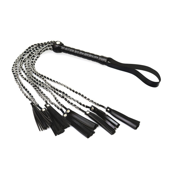 Ажурная плеть из экокожи Art of Sex - Brianna, цвет черный, Art of Sex (Украина) - IntimLand