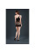 Мини-платье на одно плечо Moonlight Model 12 XS-L Black, вертикальная бахрома, Moonlight (Испания) - IntimLand