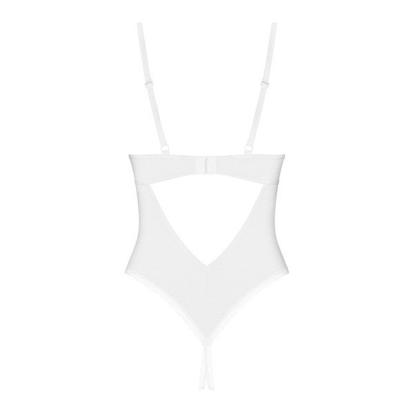 Боди з доступом Obsessive Alissium crotchless teddy, XS/S, лиф с мягкой чашкой, высокие трусики, Obsessive (Польща) - IntimLand