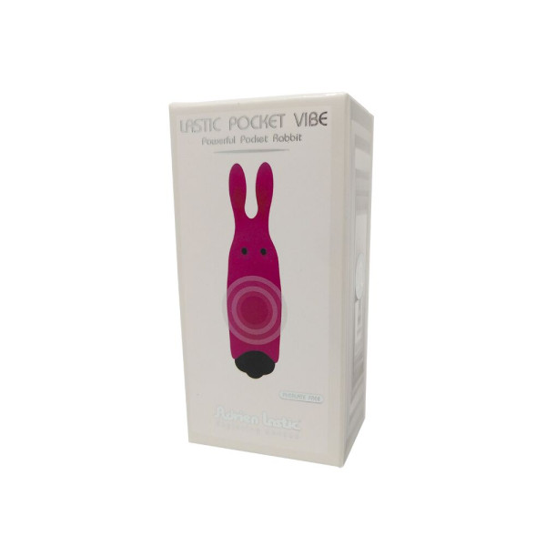 Вибропуля Adrien Lastic Pocket Vibe Rabbit Pink со стимулирующими ушками, Adrien Lastic (Іспанія) - IntimLand